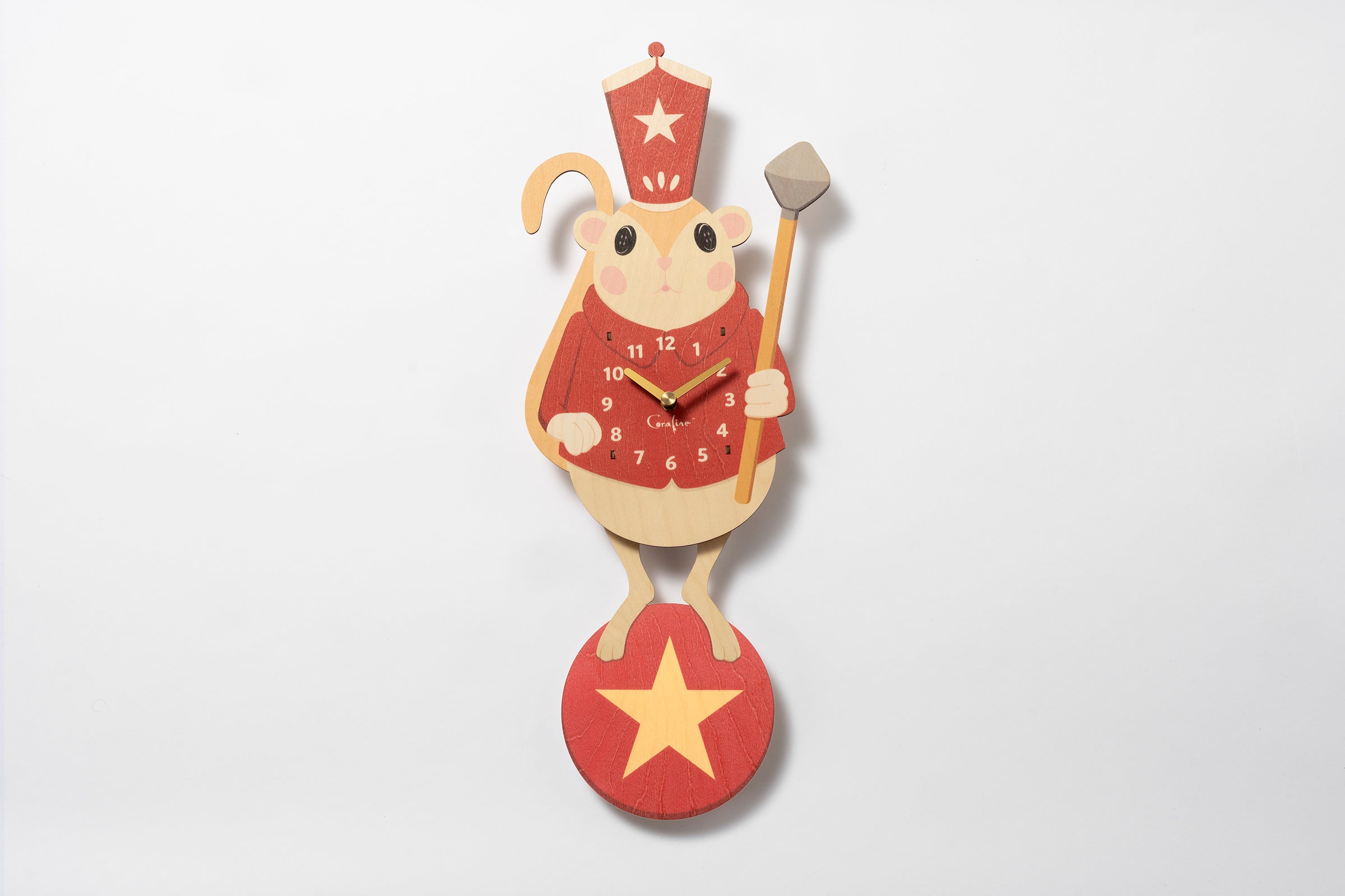 Coraline Circus Mouse Pendulum Clock