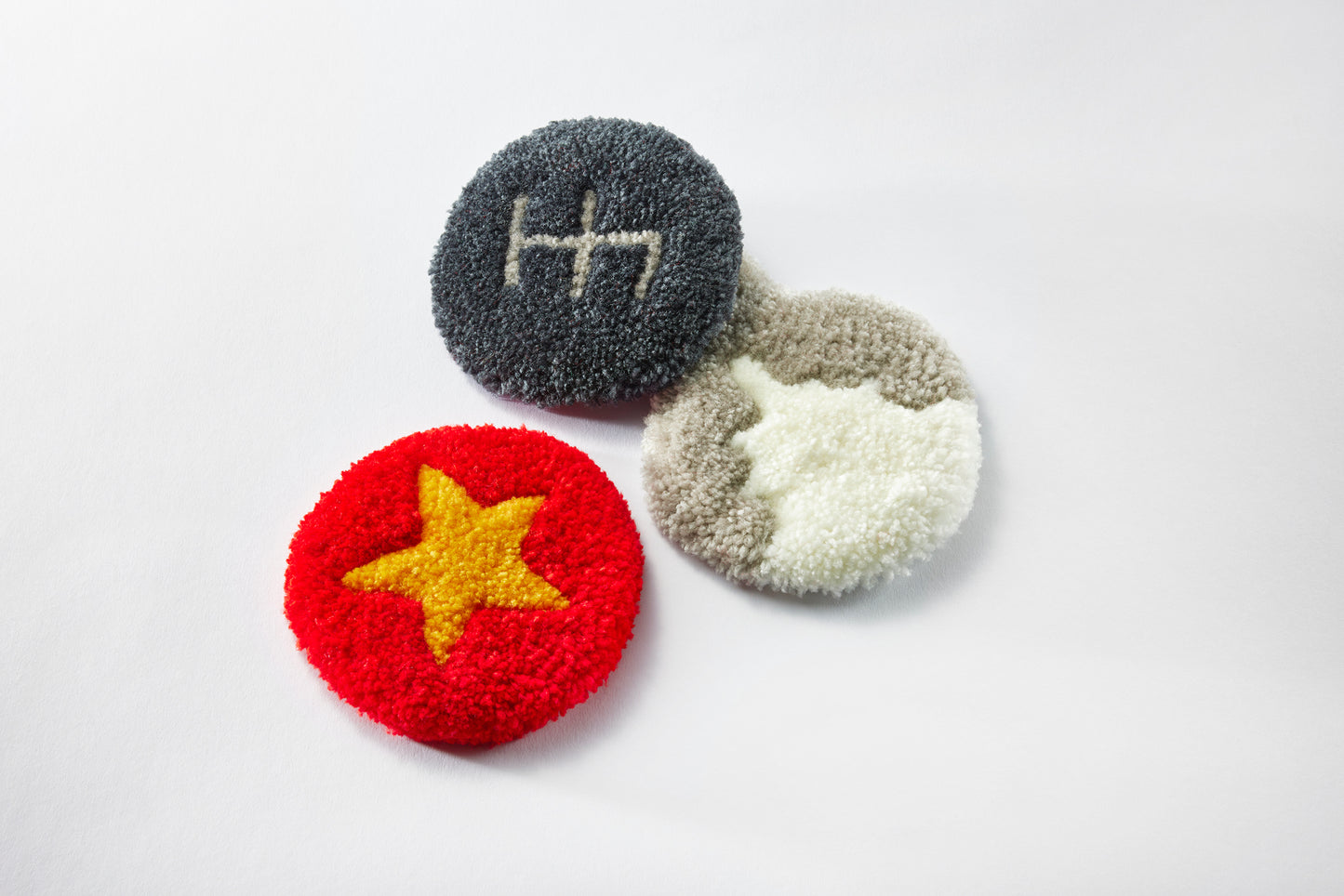 Coraline Ghost Eyes Mug Rug Set