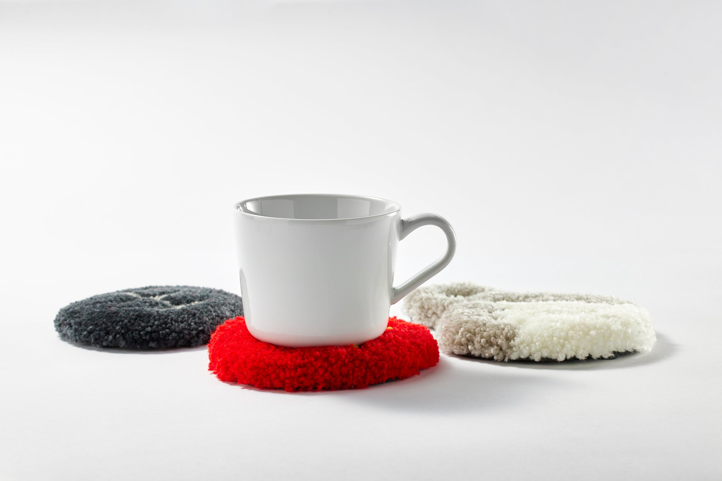 Coraline Ghost Eyes Mug Rug Set