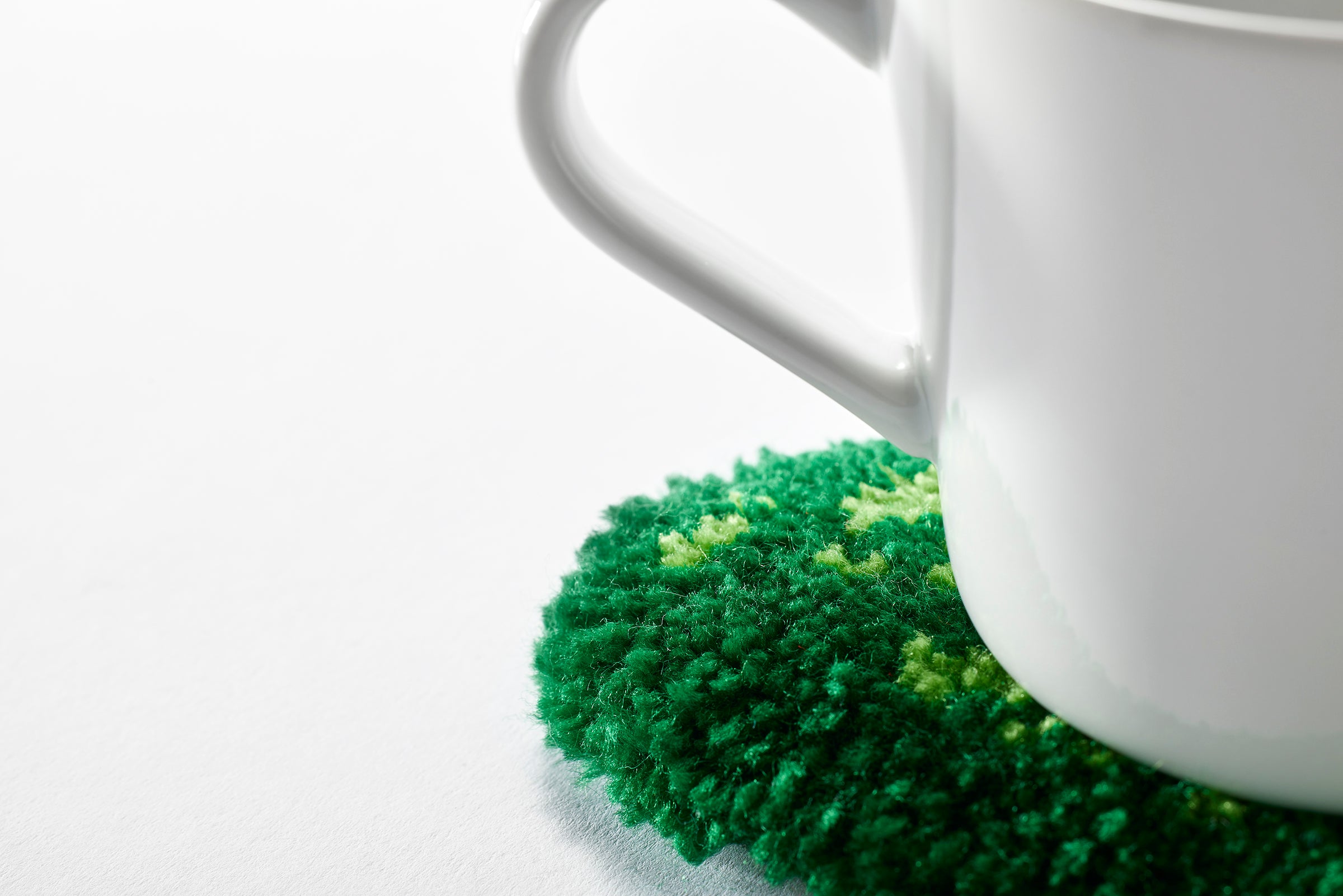 Coraline Looking Stone Mug Rug