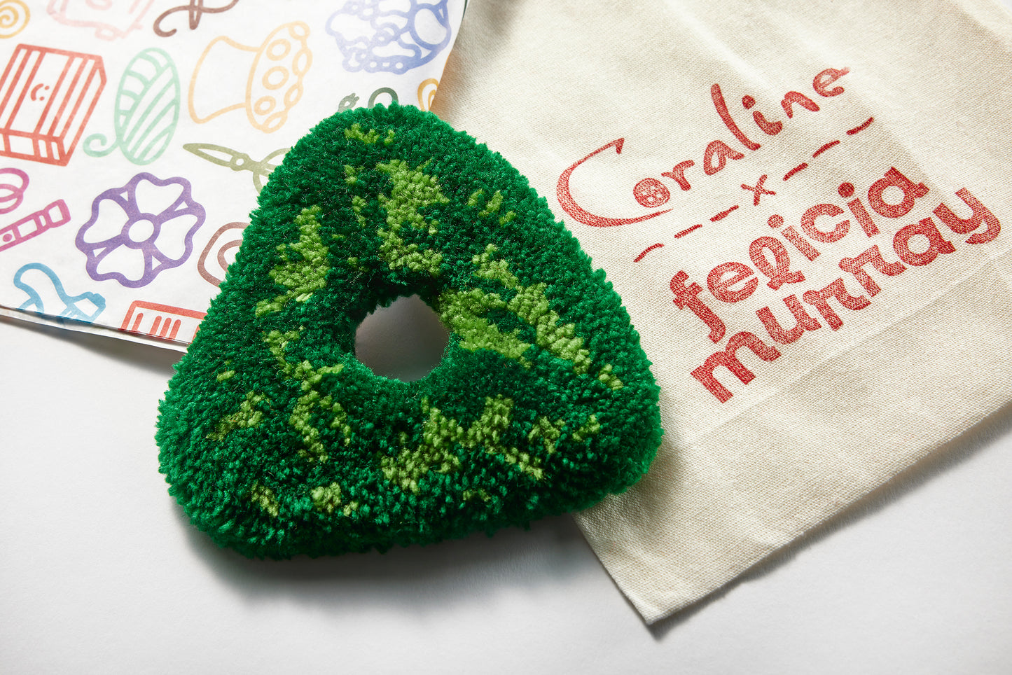 Coraline Looking Stone Mug Rug