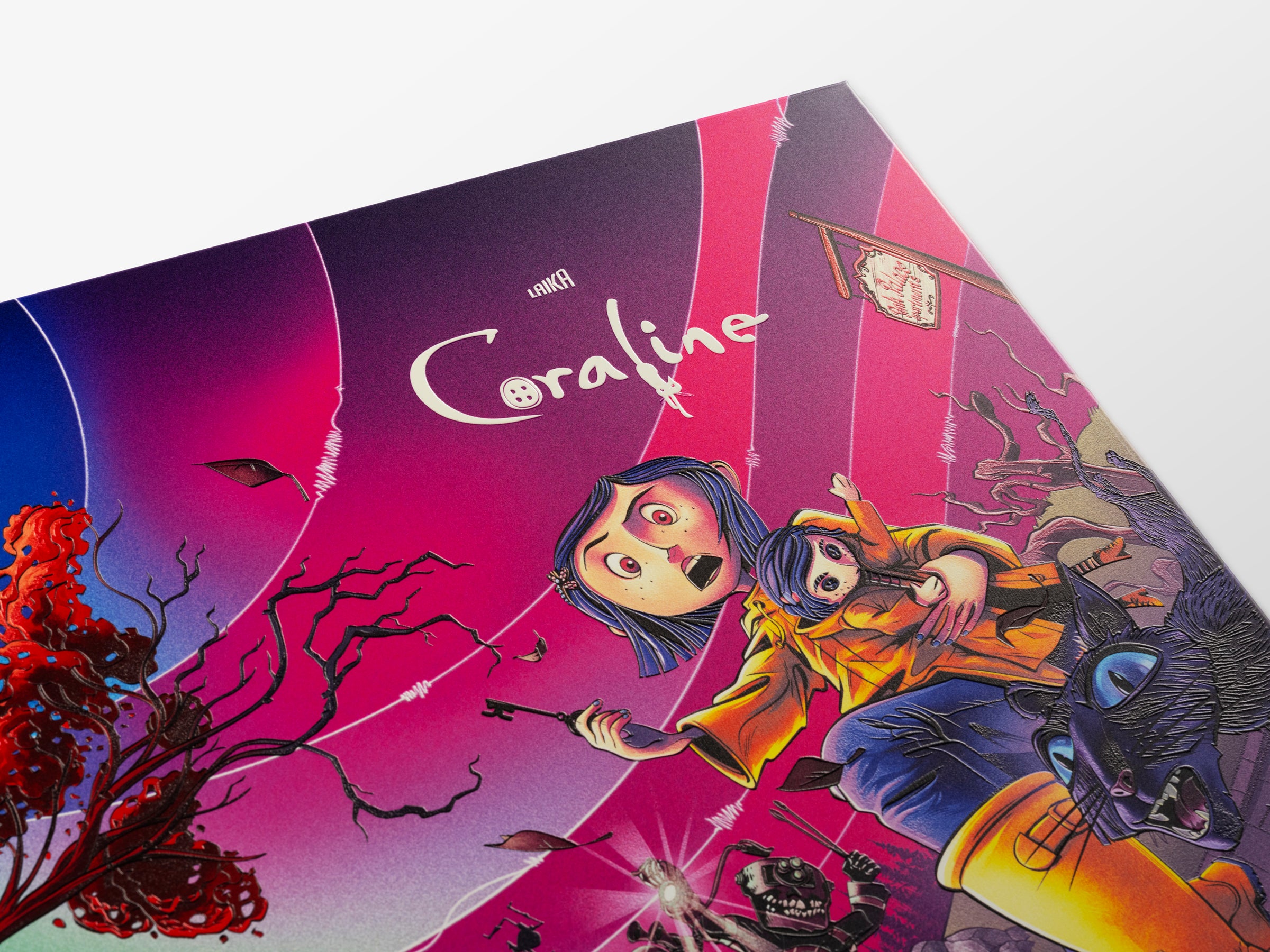 Coraline Metal Poster