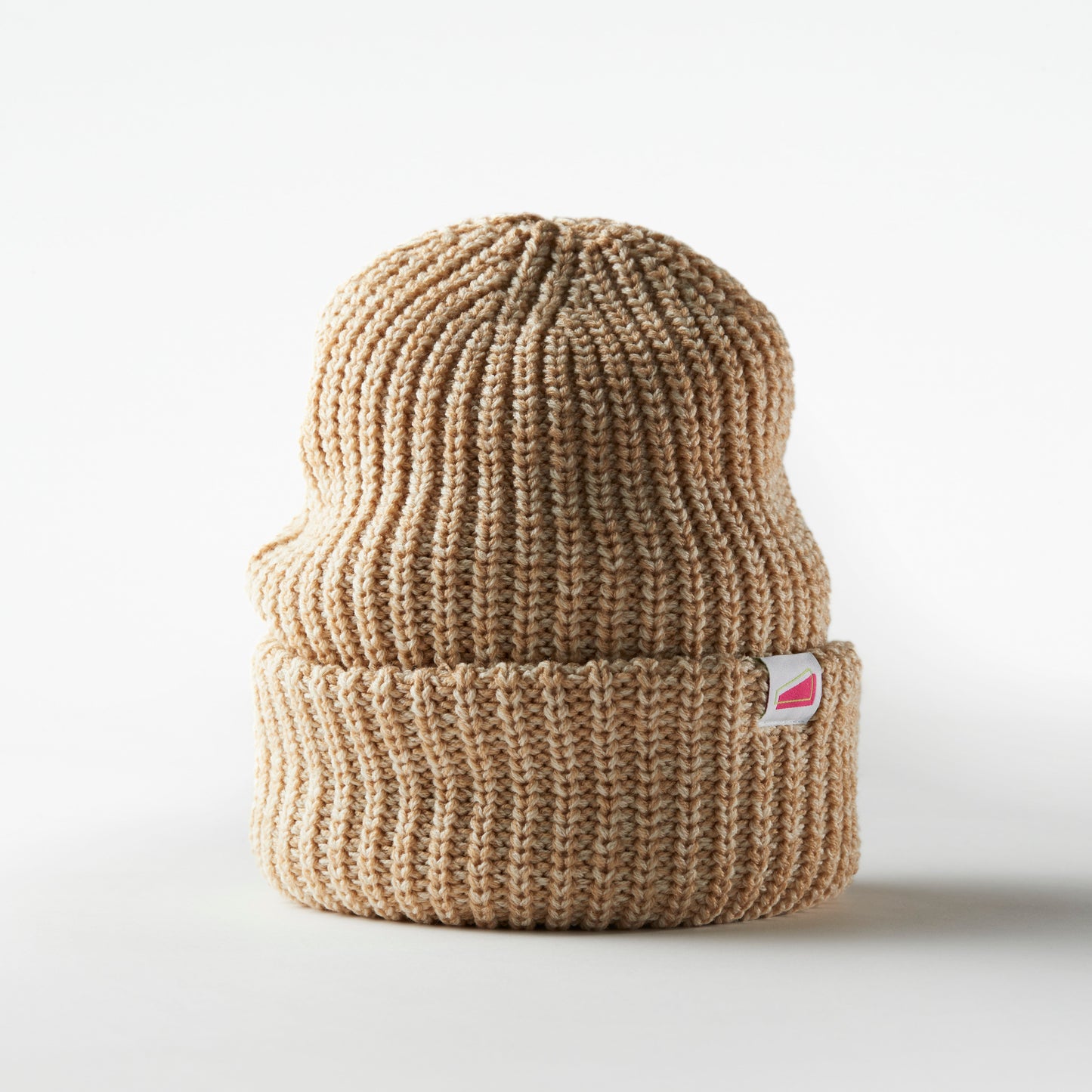 LAIKA Logo Shape Chunky Knit Beanie