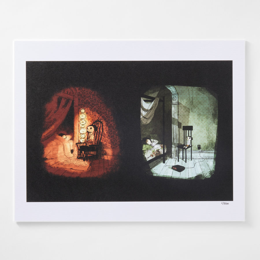 Coraline's Bedroom Limited Edition Concept Art Print Image