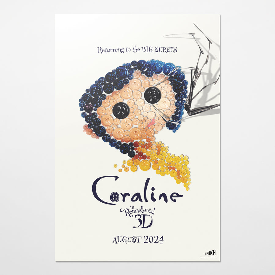 Coraline Button Art Anniversary Poster Image