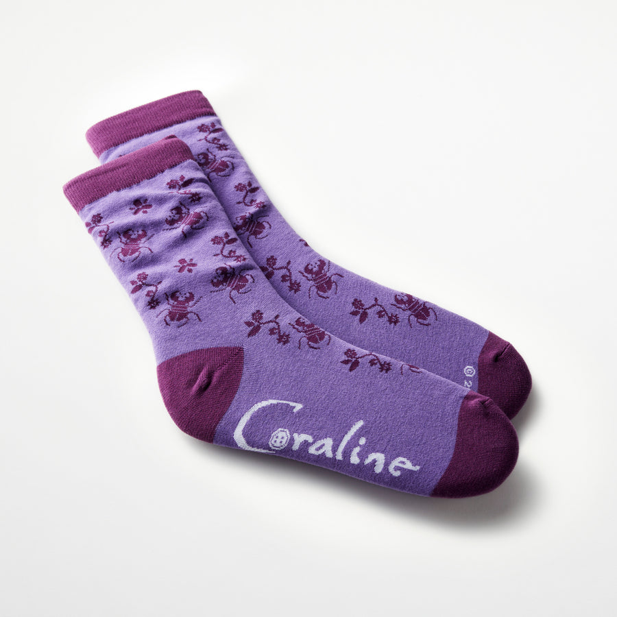 Coraline Bug Wallpaper Socks Image