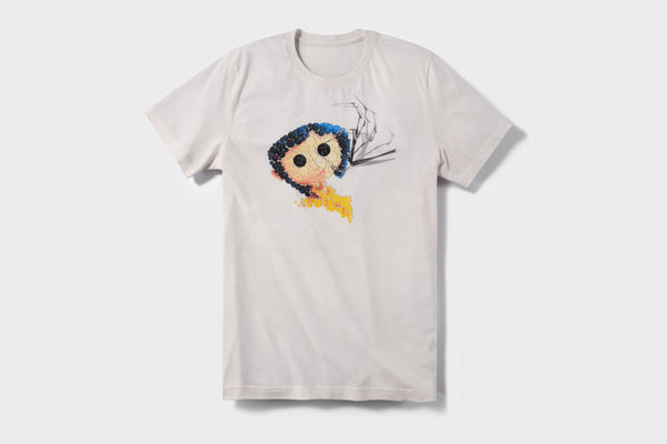 LAIKA Coraline コララインとボタンの魔女 Tシャツ Coraline_Button-Tee-COR-APP-