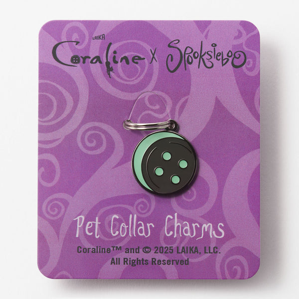 Coraline Button Moon Pet Collar Charm Image
