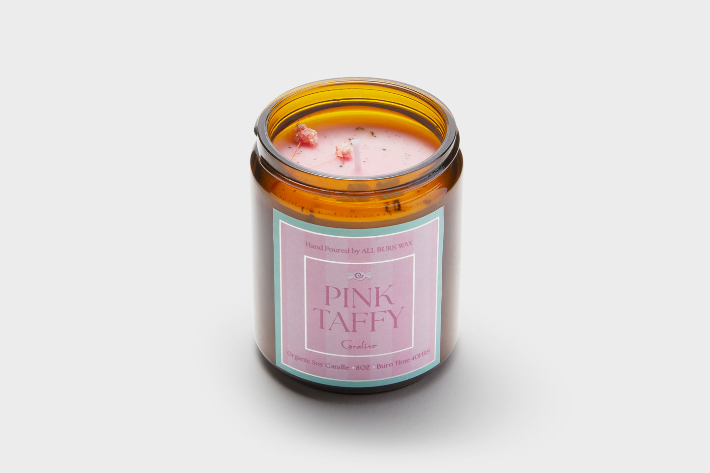 Coraline 'Pink Taffy' Organic Soy Candle