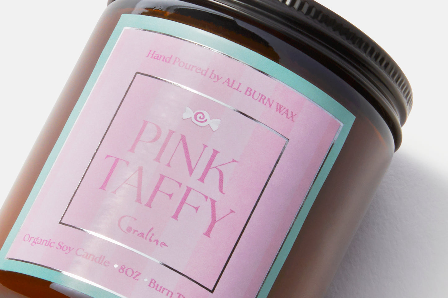 Coraline 'Pink Taffy' Organic Soy Candle