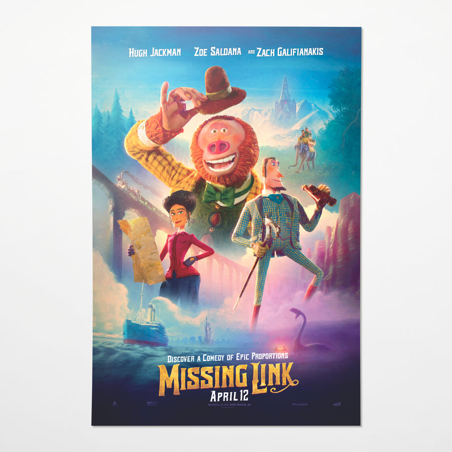 Missing Link Original One-Sheet Release Poster Image