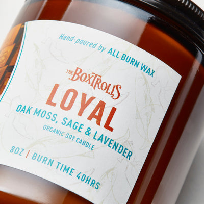 The Boxtrolls 'Loyal' Organic Soy Candle